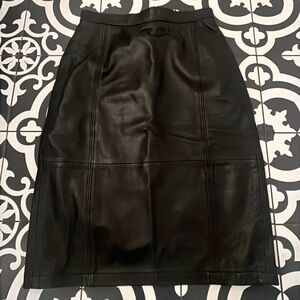 Black Leather Skirt